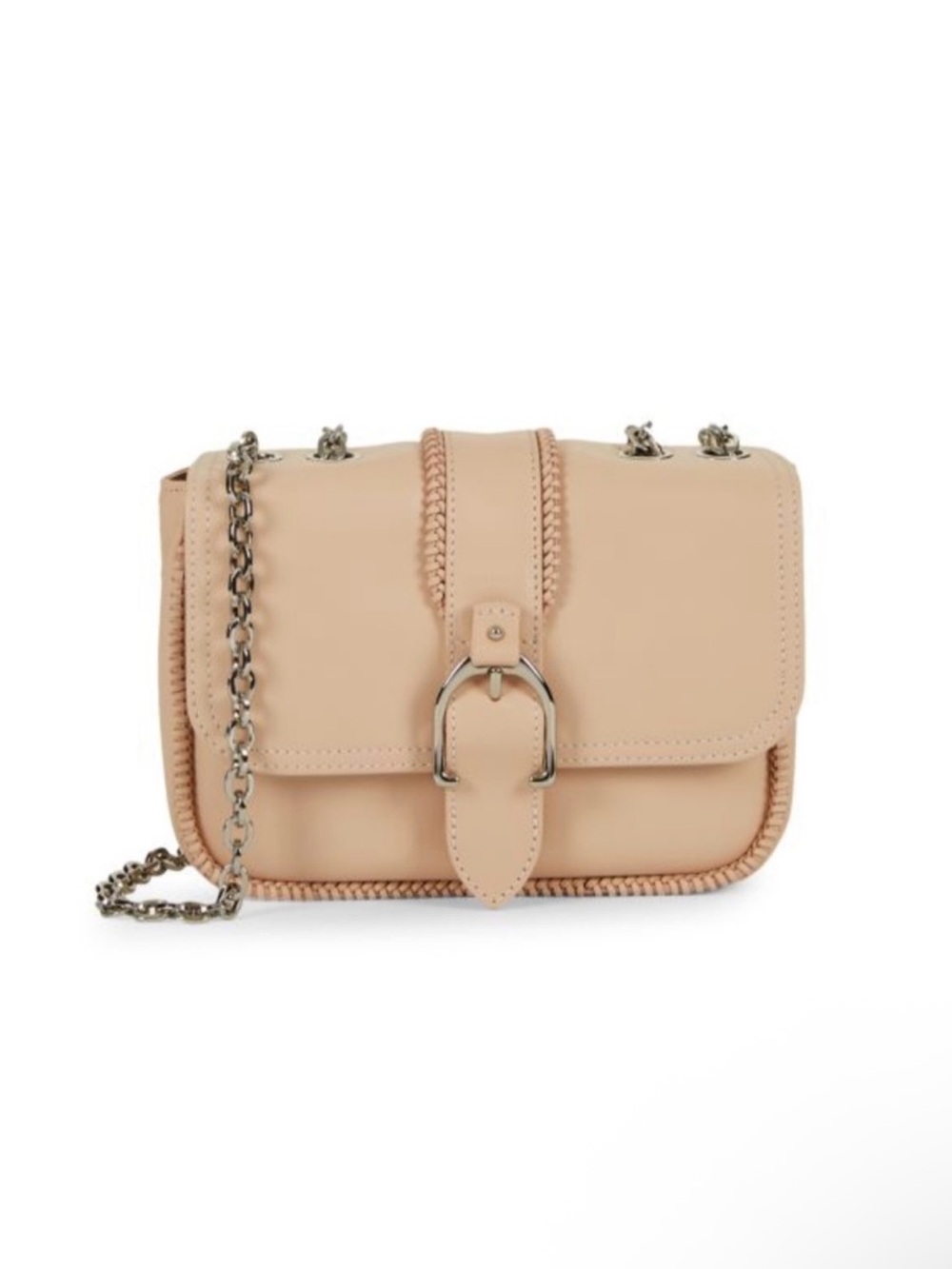 Longchamp Extra-Small Amazone Chain-Strap Leather Shoulder Bag (Nude)
